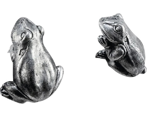 Dvě figurky žab z kovu