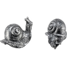 Dvě kovové figurky šneků