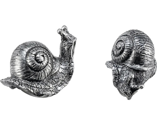 Dvě kovové figurky šneků