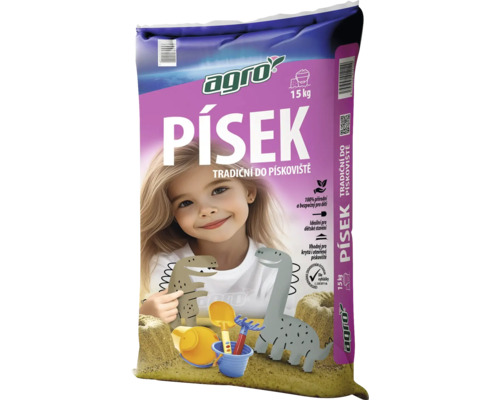 Agro písek na hraní v 15 kilogramovém pytli do pískoviště