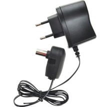 Černý síťový adaptér s kabelem