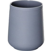 Šedý držák na zubní kartáčky s drážkami