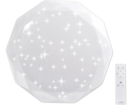 Stropní svítidlo ve fasetovém vzhledu s rádiovým dálkovým ovládáním