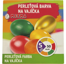 Sada barev na vajíčka METMA pro přibližně 50 vajec s 5 barvami
