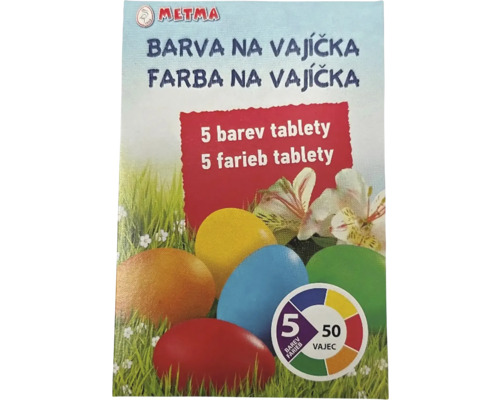 Sada barev na vejce s barevnými tabletami od Metma