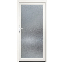 Dveře s ornamentálním sklem a klikou