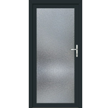 Vchodové dveře se satinovaným sklem a klikou