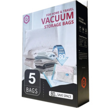 Balení pěti vakuových sáčků pro ukládání textilu a oblečení