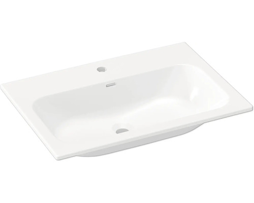 Keramické umyvadlo s otvorem pro kohoutek a přepadem