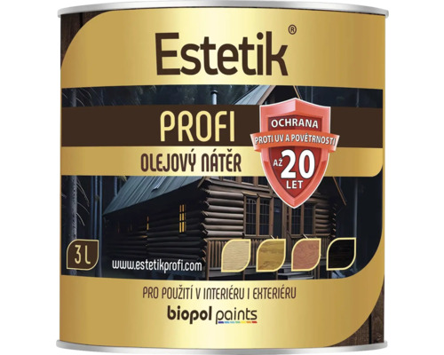 Estetik Profi olejová barva 3 litrová plechovka