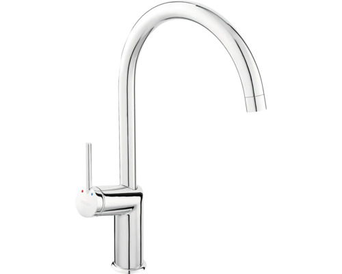 Kuchyňská baterie z kovu s vysokým výtokem