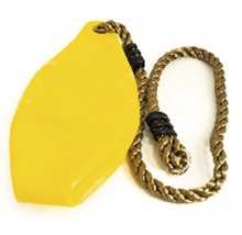 Žlutý houpačkový sedák s lanem pro dětské hřiště