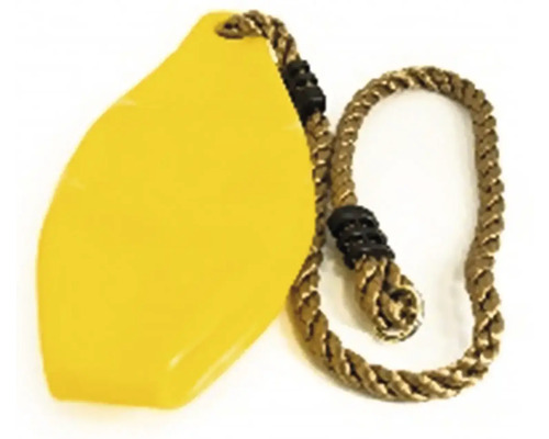 Žlutý houpačkový sedák s lanem pro dětské hřiště