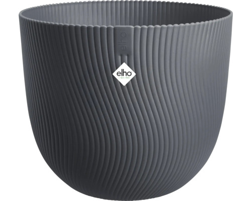 Květináč s vlnitým designem a logem Elho