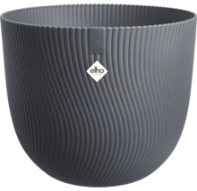 Dekorativní květináč s žebrovanou strukturou a logem Elho