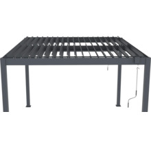 Lamelová pergola s nastavitelnými lamelami do zahrady