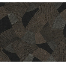 Tapeta s geometrickým proužkovaným vzorem