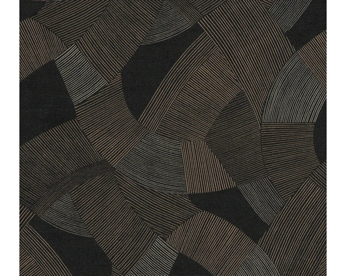 Tapeta s geometrickým proužkovaným vzorem