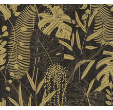 Tapeta s tropickým rostlinným vzorem