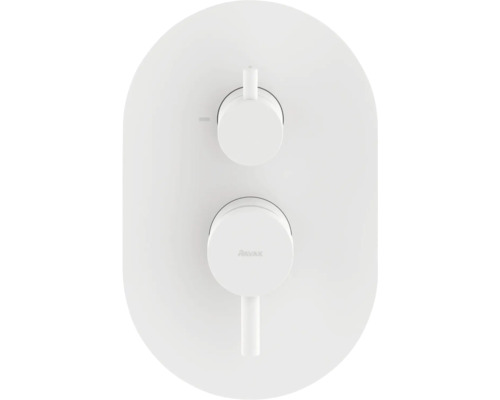 Logo RAVAK na kulaté sprchové baterii