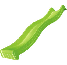 Zelená dětská skluzavka na zahradu