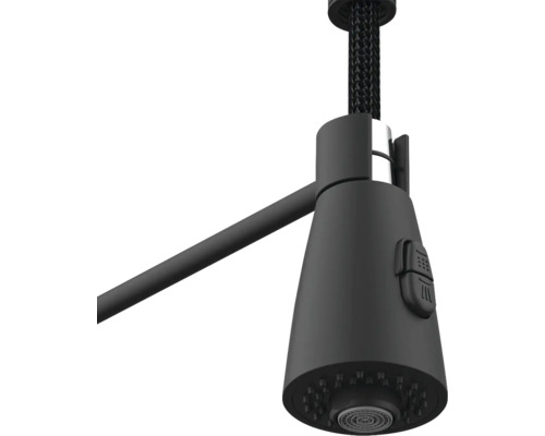 Náhradní sprška černá kuželovitá Kuchyňská baterie s sprchovou hlavicí