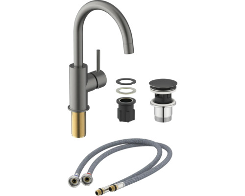 Vodovodní baterie s příslušenstvím a připojovacími hadicemi