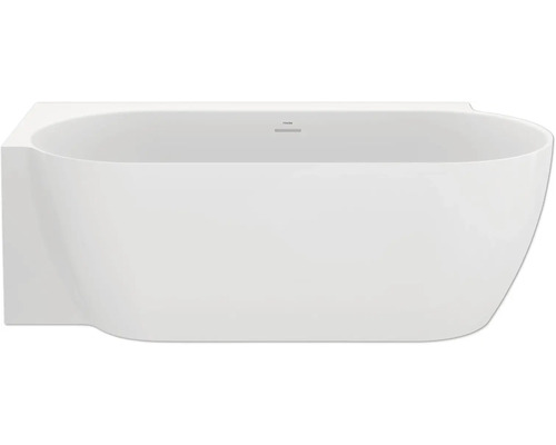 Volně stojící vana s obdélníkovým tvarem.