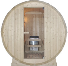 Sudová sauna s kamny a skleněnými dveřmi