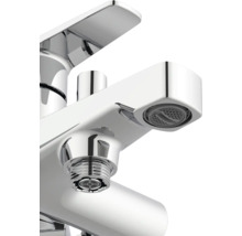 Detailní záběr vodovodní baterie pro umyvadlo