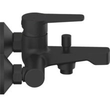 Černá nástěnná vanová baterie