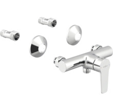 Nástěnná sprchová baterie s S-přípojkami a růžicemi