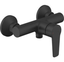 Černá páková směšovací baterie pro montáž na stěnu