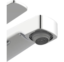 Chromovaná vodovodní baterie, detail