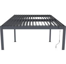 Pergola s nastavitelnými lamelami do zahrady