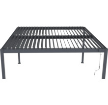 Volně stojící pergola s lamelovou střechou pro venkovní použití