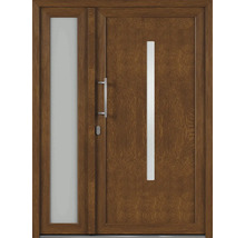 Vchodové dveře s bočním dílem a skleněnými vložkami