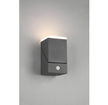 Šedé venkovní nástěnné svítidlo s pohybovým senzorem