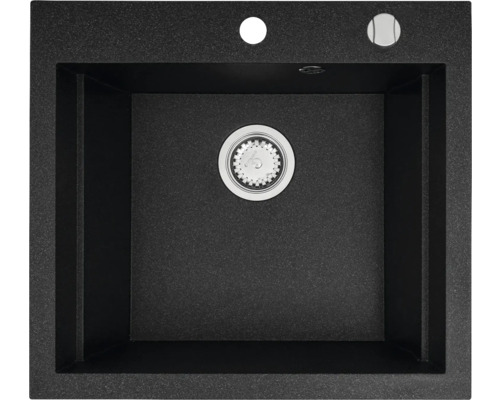 Dřez Pyramis SIROS 515 granit černý 070084901 Granitový dřez s odtokovou soupravou