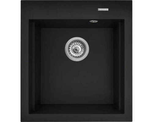 Dřez Pyramis SIROS 515 černá 070168901 Černý dřez se sítkem a logem Pyramis