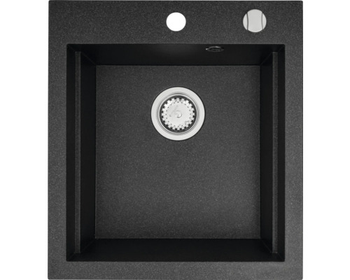 Dřez Pyramis SIROS 515 granit černý 070084301 Granitový dřez s odtokovou armaturou