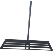 Kovové hrábě na listí s násadou