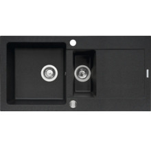 Žulový dřez s odkapávací plochou a dvěma komorami