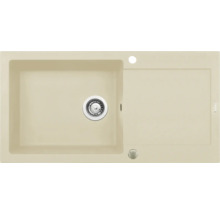 Kamenný dřez s odkapávací plochou