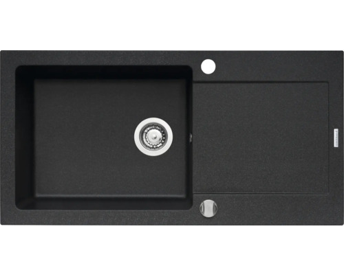 Dřez Pyramis MIDO 500 granit černý 070089601 Granitový dřez s odkapávací plochou