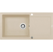 Béžový kuchyňský dřez s odkapávací plochou