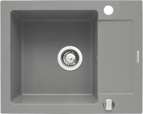 Granitový dřez s odkapávací plochou a sítkovým ventilem