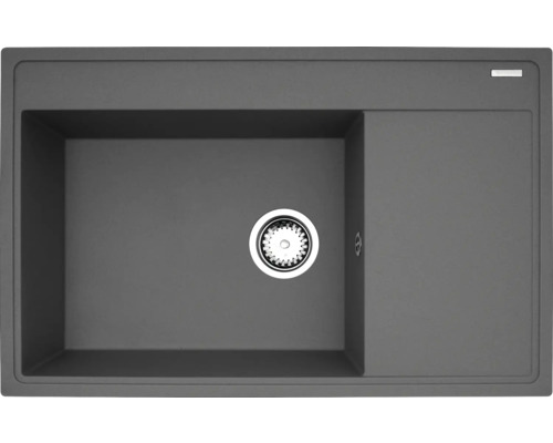 Dřez Pyramis CAMEA 500 tmavě šedá 070123201 Kompozitový dřez s odkapávací plochou
