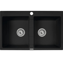 Granitový dřez se dvěma komorami