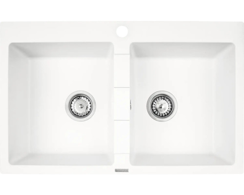 Dřez se dvěma komorami